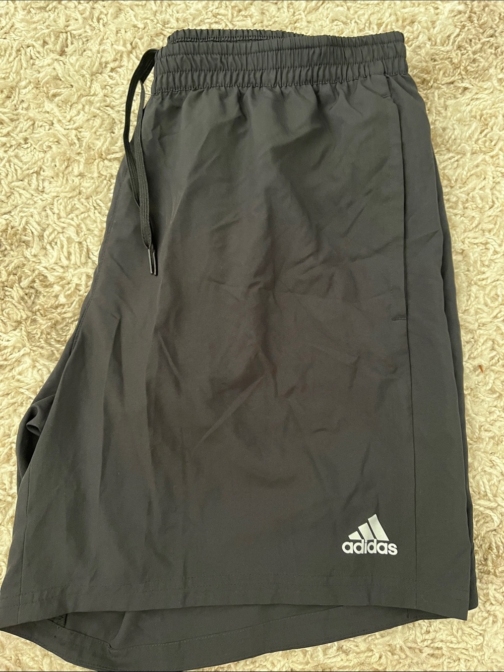 adidas Men’s Black Athletic Drawstring Shorts